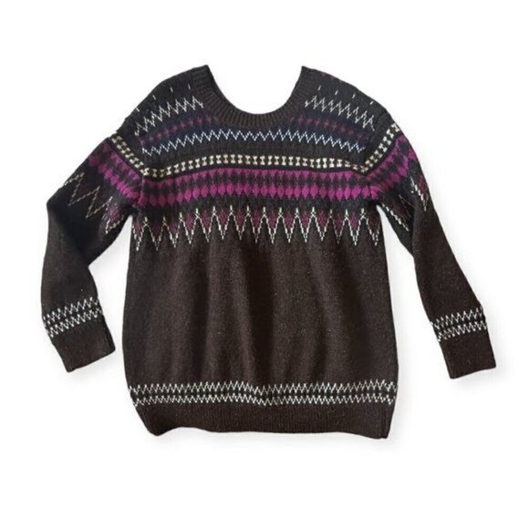 Junya Watanabe Comme des Garçons, Brown multi Jacquard Sweater, Fair Isle, Size - Picture 11 of 15